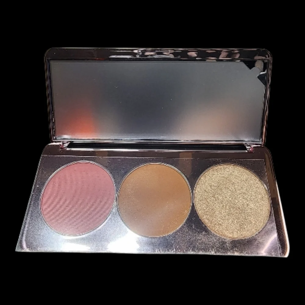 Girlactik Blush Me & Glow Face Palette 3×2.8g Blush Me Light Shades NIB